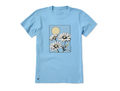 Life is Good Women's Crusher Tee - Daisies Sun Window