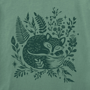 Life is Good Women's Crusher Tee - Sleeping Fox on Ferns