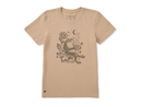 Life is Good Women's Crusher Tee - Frog on a Toadstool Coffee