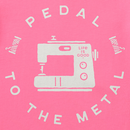 Life is Good Women's Crusher Tee - Pedal to the Metal Sewing Machine Circle