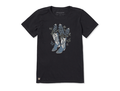 Life is Good Women's Crusher Tee - Flower Boots with Flowers