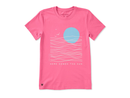 Life is Good Women's Crusher Tee - Here Comes the Sun and Waves