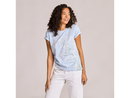 Life is Good Women's Crusher Tee - Forgetmenot Butterfly