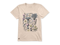 Life is Good Women's Crusher Tee - Collection of Mushrooms