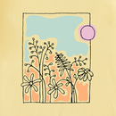 Life is Good Women's Crusher Tee - Impressionist Flowers