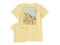 Life is Good Women's Crusher Tee - Impressionist Flowers