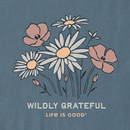 Life is Good Women's Crusher Vee - Wildly Grateful Bouquet