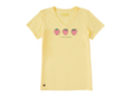 Life is Good Women's Crusher Vee - Three Crafty Strawberries