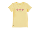 Life is Good Women's Crusher Vee - Three Crafty Strawberries