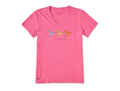 Life is Good Women's Crusher Vee - Three Crafty Hummingbirds
