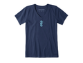 Life is Good Women's Crusher Vee - Seahorse Mini