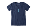 Life is Good Women's Crusher Vee - Seahorse Mini