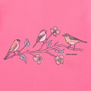 Life is Good Women's Crusher Vee - Three Little Birds on Flowers