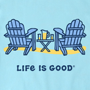 Life is Good Women's Crusher Lite Tee - Adirondacks & Lemonade