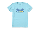 Life is Good Women's Crusher Lite Tee - Adirondacks & Lemonade