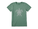 Life is Good Women's Crusher Lite Tee - Sea Turtle Floral