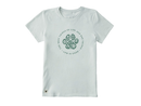 Life is Good Women's Crusher Lite Tee - Best Things in Life Are Dog Paws Floral