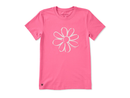 Life is Good Women's Crusher Lite Tee - Daisy Outline