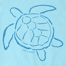 Life is Good Women's Crusher Lite Tee - Sea Turtle Outline