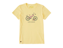 Life is Good Women's Crusher Lite Tee - Beautiful Butterfly Bike