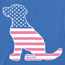 Life is Good Women's Crusher Lite Tee - Dog Bless America