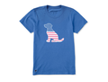 Life is Good Women's Crusher Lite Tee - Dog Bless America