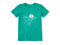 Life Is Good Women's Crusher Lite Vee - Dock Dog Landscape Sunset