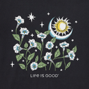 Life Is Good Women's Crusher Lite Vee - Sun and Moonflowers