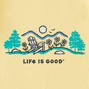 Life Is Good Women's Crusher Lite Vee - Adirondack Mountain Meadow Vista