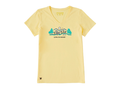 Life Is Good Women's Crusher Lite Vee - Adirondack Mountain Meadow Vista