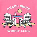 Life Is Good Women's Crusher Lite Vee - Beach More Worry Less Adirondacks