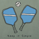 Life Is Good Women's Crusher Lite Vee - Keep It Pickleball Simple