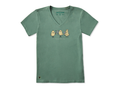 Life Is Good Women's Crusher Lite Vee - Three Tipsy Chicks