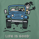 Life Is Good Women's Crusher Lite Vee - Jackie ATV Wave