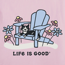 Life Is Good Women's Crusher Lite Vee - Adirondack Cat