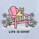 Life Is Good Women's Crusher Lite Vee - Rocket Adirondack Daisies