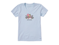 Life Is Good Women's Crusher Lite Vee - Rocket Adirondack Daisies