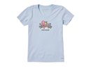 Life Is Good Women's Crusher Lite Vee - Rocket Adirondack Daisies