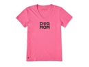 Life Is Good Women's Crusher Lite Vee - Paw Dog Mom