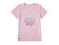 Life Is Good Women's Crusher Lite Vee - Radiant Gradient Daisy