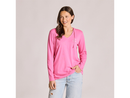 Life is Good Women's Long Sleeve Hooded Crusher Lite Tee - Flower Symmetry