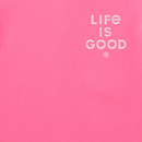 Life is Good Women's Long Sleeve Hooded Crusher Lite Tee - Flower Symmetry