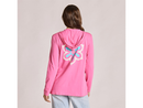 Life is Good Women's Long Sleeve Hooded Crusher Lite Tee - Flower Symmetry