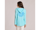 Life is Good Women's Long Sleeve Hooded Crusher Lite Tee - Burst Symmetry