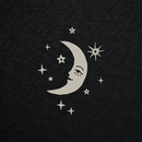 Life is Good Women's Slub Easy Fit Tee - Moon Maiden and Stars