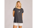 Life is Good Women's Slub Easy Fit Tee - Moon Maiden and Stars
