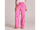 Life is Good Women's Snuggle Up Sleep Pant - Strawberry and Floral Pattern