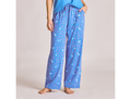 Life is Good Women's Snuggle Up Sleep Pant - Puppy Floral Pattern
