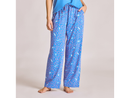 Life is Good Women's Snuggle Up Sleep Pant - Puppy Floral Pattern