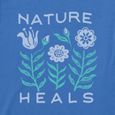 Life is Good Women's Lightweight Sleep Tee - Nature Heals Floral